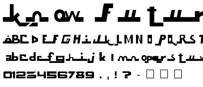 Know Future font